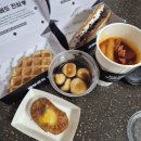 꿀떡 떡볶이 | 카페인중독 신메뉴 대구 흑당 꿀떡 배달 돼지바 와플 크로플 컵떡볶이 맛 가격 후기 동물성 생크림 계란빵