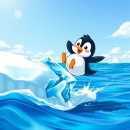 돌고래와펭귄 이미지