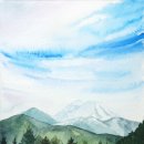 수채화 일러스트 이미지