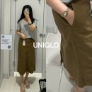 5월 유니클로 세일 추천템, 핀터레스트 감성 코튼 미디 스커트