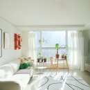 백옥대로 | 용인 루나베일 거실 100% 린넨커튼 설치로 확 바뀐 거실 인테리어 후기