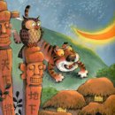 곶감호랑이 이미지