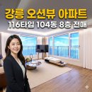 강릉아이파크 공인중개사사무소 | 강릉오션시티아이파크 116타입 분양권 매매 | 거실 이면창의 막힘없는 파노라마 오션뷰