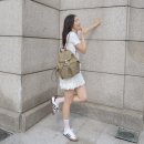 분크 나일론 스트링 백팩 추천 서진이네2 고민시 가방 헤이더블백팩 베이지 후기