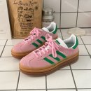 아디다스 가젤 볼드 삼바 여자 키높이 스니커즈 핑크 이미지