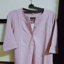 [55~66사이즈]핑크셔츠/베이지반바지/캐주얼세트/투피스세트 이미지