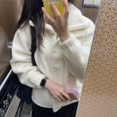 내돈내산 후기 _ 클라이드앤 양털 하이넥 스트링 집업 (CKDJP948F)