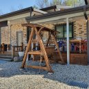 아름드리대리점 | 전원주택 마당갬성 높였다 야외그네 원목그네 설치 후기 3곳 디자인고풍