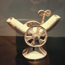 도기 바퀴장식 뿔잔 이미지