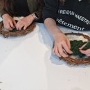 크리스마스 위빙 리스 이미지