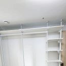 (주)세종건설 - 고창군 흥덕면 | 세종시스템행거 공간 활용의 정석 호려울마을 맞춤 드레스룸 11자형 시스템행거 시공 후기