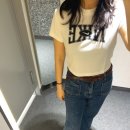 여름 데일리룩 나이키 여성 크롭티 여자 반팔티 피팅 후기