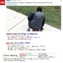 #CNN뉴스 2016-10-01-2 Student kneels for Pledge of Allegiance 이미지