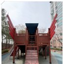 수성아파트 | 안산페인트시공 아파트 놀이터 수성페인트와 오일스테인 작업 후기