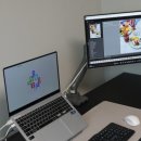 라이프파트너 | 재택근무 라이프스타일 파트너 덱스탑 노트북 모니터암 홀더 LMH-11 실버 후기