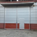 구로-현장-구로-473 | 공장 문 창고문 샌드위치 판넬 양개문 전체 교체 현장 도색 까지 마무리