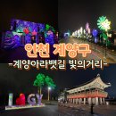 수향루 | 인천 계양구 계양아라뱃길 야경 빛축제 수향루 빛의거리