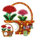 스칸디아모스 카네이션 바구니 만들기 이미지