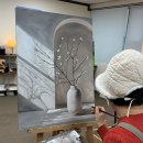 즐거운 유화 | 일산 성인취미미술 휴아뜰리에, 장항동 라페스타 근처 유화 정규 클래스 힐링 후기