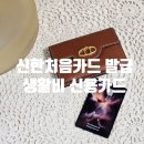 주식회사플러스마트 | 신한처음카드 발급 사용후기, 생활비/육아에 최적인 신용카드 (우주카드)