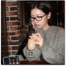 정소민 여자 긱시크안경 나인어코드 오벌형 뿔테 Horn IMP