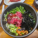 생고기마을 | [광주 두암동 맛집] 밤실마을 — 생고기 듬뿍 비빔밥 후기