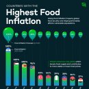 2024년 식량 인플레이션이 가장 높은 국가 이미지