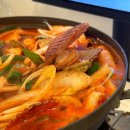 속초포차거리맛집 용신포차 후기 (해물떡볶이, 새우튀김)