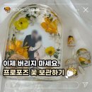 홍대 프로포즈 꽃 말리기｜프로포즈 꽃 액자 제작 후기