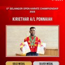 5th Selangor Open Karate Championship 2025-Kiriethar won Gold &amp; Silver 이미지