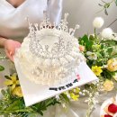 부산 서면 굿투씨유 GOOD TO SEE YOU 티아라 레터링 주문제작케이크로 브라이덜샤워 준비