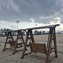 강진칠량중학교 | 고풍정원그네 설치, 학교 운동장에 설치된 원목그네 설치 후기