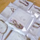 꽃주방 | 대구 프랑스자수 출강 후기, 꽃자수 주방수건 만들기