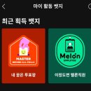 멜론 마이활동뺏지 이미지