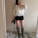 온트 예슬마켓 블레어 블라우스 아이보리 착용 솔직 후기