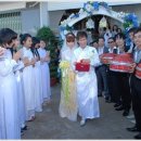 베트남여행-베트남의유명가수 ly hai와 minh ha의 결혼식 사진 이미지