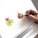 기초 보태니컬아트 기법 이미지