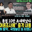 서울의소리 해냈다, 시청율 초대박, 대통령실 비서관 폭로 "이 늠이 70억을 여론조사에" 그래서 낙마작전? 이 늠 정체 덜덜 (김여사가 이미지