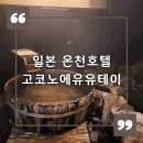 일본 온천여행 정보 고코노에 유유테이 온천호텔 가이세키 정식 포함 숙박/식사 후기