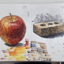 기초 소묘 및 수채화 이미지