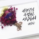 글씨에 감성을 더하다 캘리그라피 이미지