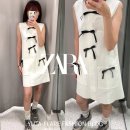 자라 ZARA 콘트라스트 리본 니트 미니 원피스 착용후기