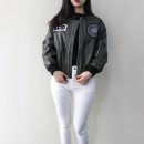 엠케이태양광 | [MK 엠케이] 유니크룩 오버사이즈 태양패치 가죽점퍼