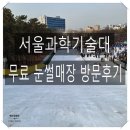 서울과학기술대입구 | 서울 아이와 가볼만한 무료 눈썰매장 과학기술대 테마파크 빙어낚시 스케이트 방문 후기
