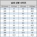 미국, 영국, 유럽 신발 사이즈표 (펌, 수정) 이미지