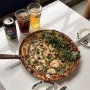 바질 | 문래 맛집 엉클피자 하프앤하프 멕시칸 쉬림프바질 조합 후기