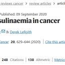 Re: cancer initiation에 관한 이야기 insulin resistance and cancer !! 이미지
