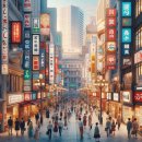 빛나는 상점들 사이로: 신사이바시(Shinsaibashi)의 꿈결 같은 산책