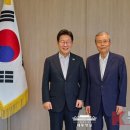 이재명 대통령 김종인 전 비대위원장 오찬 회동, 양극화·저출생 해법 논의 이미지