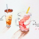 감성 일러스트 수채화 이미지